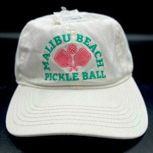 Women’s‎ Malibu Beach Pickle Ball hat. OS adjustable back NWT